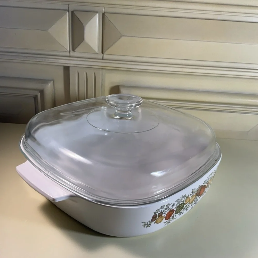 Vintage CorningWare Spice Of Life Le Romarin Casserole Dish Lid